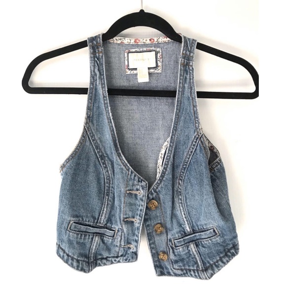 F21 Denim vest - small